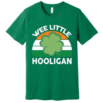 St Patricks Day Wee Little Hooligan Irish Baby Boy Premium T-Shirt