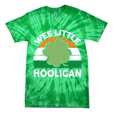 St Patricks Day Wee Little Hooligan Irish Baby Boy Tie-Dye T-Shirt