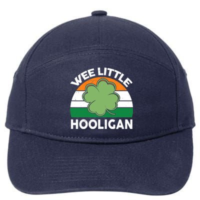 St Patricks Day Wee Little Hooligan Irish Baby Boy 7-Panel Snapback Hat