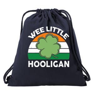 St Patricks Day Wee Little Hooligan Irish Baby Boy Drawstring Bag