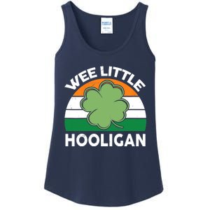 St Patricks Day Wee Little Hooligan Irish Baby Boy Ladies Essential Tank