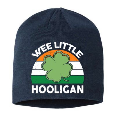 St Patricks Day Wee Little Hooligan Irish Baby Boy Sustainable Beanie