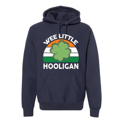 St Patricks Day Wee Little Hooligan Irish Baby Boy Premium Hoodie