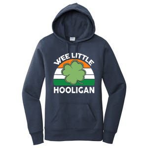 St Patricks Day Wee Little Hooligan Irish Baby Boy Women's Pullover Hoodie