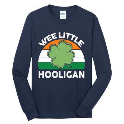 St Patricks Day Wee Little Hooligan Irish Baby Boy Tall Long Sleeve T-Shirt