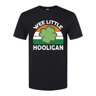 St Patricks Day Wee Little Hooligan Irish Baby Boy Softstyle CVC T-Shirt