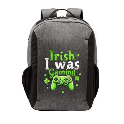 St Patricks Day Gamer Shamrock Irish I Was Gaming Gift Vector Backpack