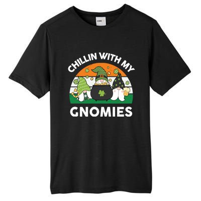 St Patricks Day Gift Chillin With My Gnomies Cool Gift Tall Fusion ChromaSoft Performance T-Shirt