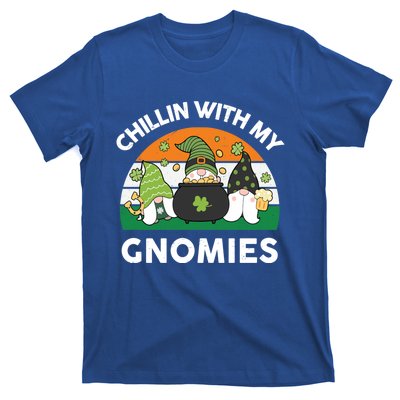 St Patricks Day Gift Chillin With My Gnomies Cool Gift T-Shirt