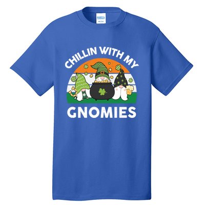 St Patricks Day Gift Chillin With My Gnomies Cool Gift Tall T-Shirt