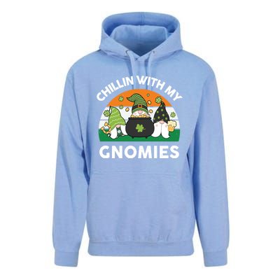 St Patricks Day Gift Chillin With My Gnomies Cool Gift Unisex Surf Hoodie