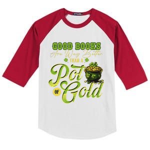 St. PatrickS Day For Published Author Book Writer Publisher Kids Colorblock Raglan Jersey