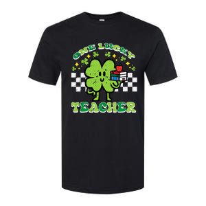 St Patrick Day Shamrock One Lucky Teacher Retro Saint Pattys Softstyle CVC T-Shirt