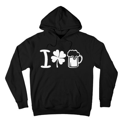 Saint Patrick's Day I Love Beer Hoodie