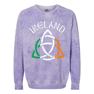 St Patricks Day for Adults Celtic Knot Ireland Colorblast Crewneck Sweatshirt