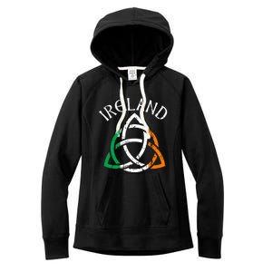 St Patricks Day for Adults Celtic Knot Ireland Women's Fleece Hoodie