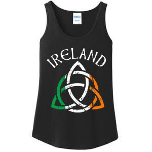 St Patricks Day for Adults Celtic Knot Ireland Ladies Essential Tank