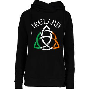 St Patricks Day for Adults Celtic Knot Ireland Womens Funnel Neck Pullover Hood