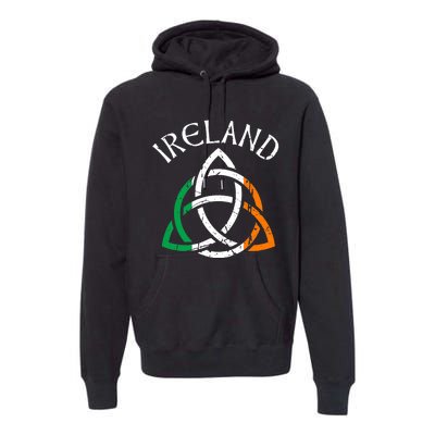 St Patricks Day for Adults Celtic Knot Ireland Premium Hoodie