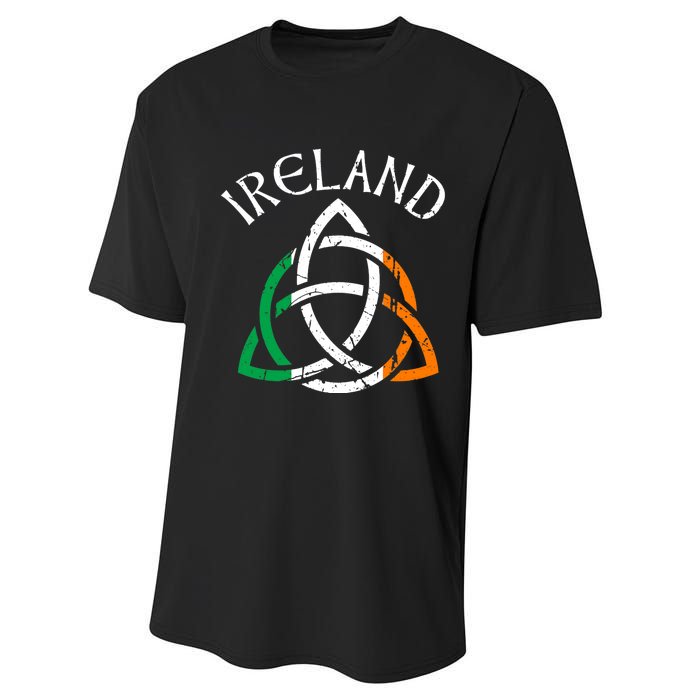 St Patricks Day for Adults Celtic Knot Ireland Performance Sprint T-Shirt