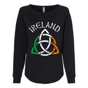 St Patricks Day for Adults Celtic Knot Ireland Womens California Wash Sweatshirt