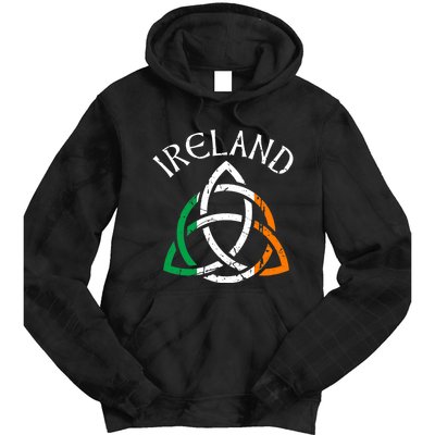 St Patricks Day for Adults Celtic Knot Ireland Tie Dye Hoodie