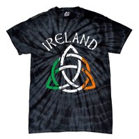 St Patricks Day for Adults Celtic Knot Ireland Tie-Dye T-Shirt