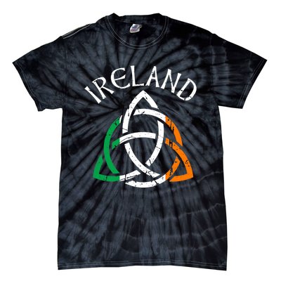 St Patricks Day for Adults Celtic Knot Ireland Tie-Dye T-Shirt