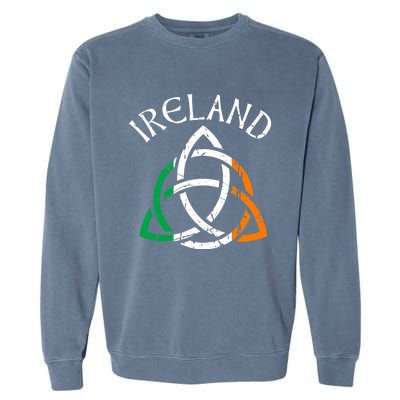 St Patricks Day for Adults Celtic Knot Ireland Garment-Dyed Sweatshirt