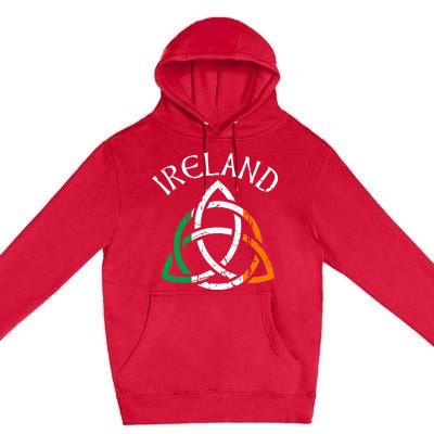 St Patricks Day for Adults Celtic Knot Ireland Premium Pullover Hoodie