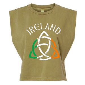 St Patricks Day for Adults Celtic Knot Ireland Garment-Dyed Women's Muscle Tee