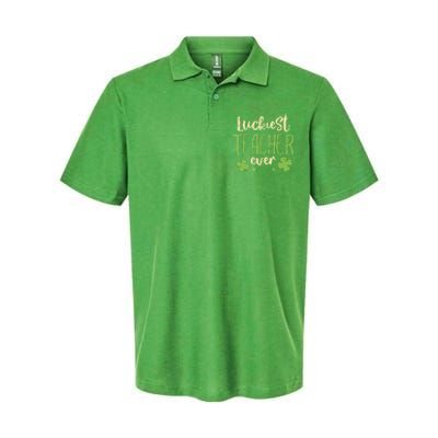 St Patricks Day Teaching Luckiest Teacher Ever Gift Softstyle Adult Sport Polo