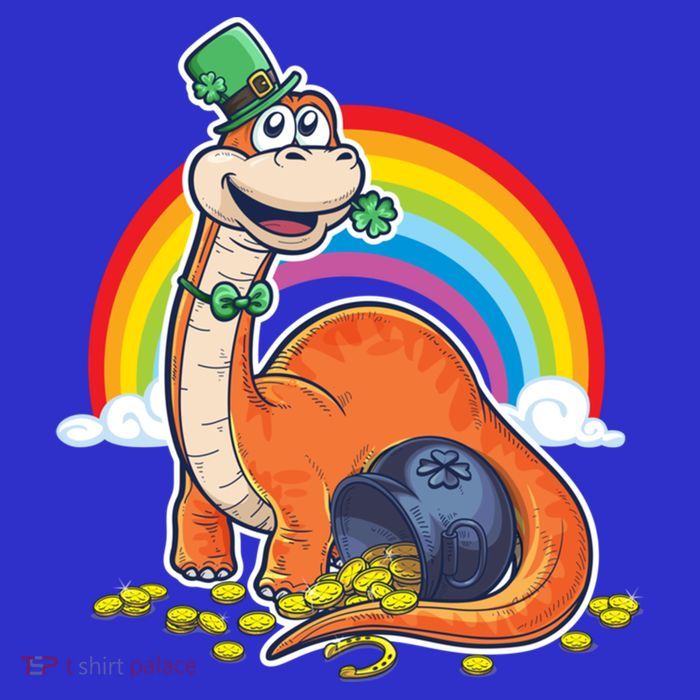 St Patricks Day Brontosaurus Dinosaur Funny Gift Dinos Funny Gift Hoodie