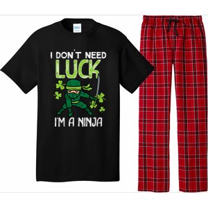 St Patricks Day Dont Need Luck Im Ninja Funny Pajama Set