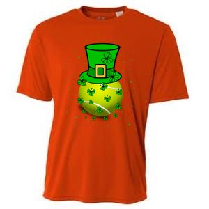 St Patricks Day Tennis Player And Coach Shamrock Irish Gift Cooling Performance Crew T-Shirt