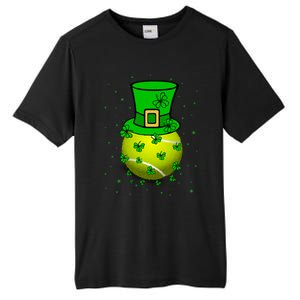 St Patricks Day Tennis Player And Coach Shamrock Irish Gift Tall Fusion ChromaSoft Performance T-Shirt