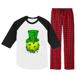 St Patricks Day Tennis Player And Coach Shamrock Irish Gift Raglan Sleeve Pajama Set