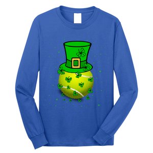 St Patricks Day Tennis Player And Coach Shamrock Irish Gift Long Sleeve Shirt