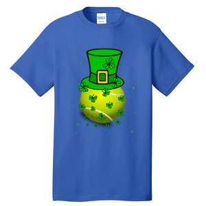 St Patricks Day Tennis Player And Coach Shamrock Irish Gift Tall T-Shirt