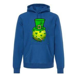 St Patricks Day Tennis Player And Coach Shamrock Irish Gift Premium Hoodie