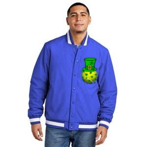 St Patricks Day Tennis Player And Coach Shamrock Irish Gift Insulated Varsity Jacket