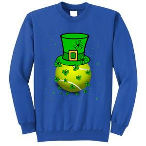 St Patricks Day Tennis Player And Coach Shamrock Irish Gift Tall Sweatshirt