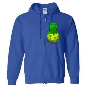 St Patricks Day Tennis Player And Coach Shamrock Irish Gift Full Zip Hoodie