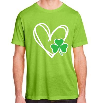 St Patricks Day Shirts Heart Shamrock Irish Adult ChromaSoft Performance T-Shirt