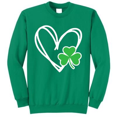 St Patricks Day Shirts Heart Shamrock Irish Sweatshirt