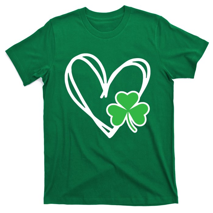 St Patricks Day Shirts Heart Shamrock Irish T-Shirt