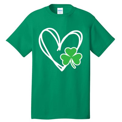 St Patricks Day Shirts Heart Shamrock Irish Tall T-Shirt