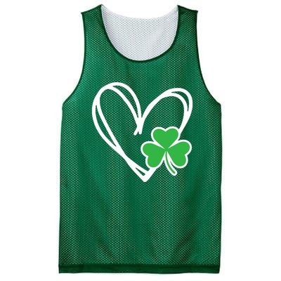 St Patricks Day Shirts Heart Shamrock Irish Mesh Reversible Basketball Jersey Tank