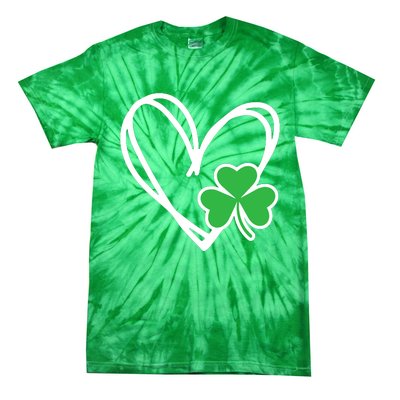 St Patricks Day Shirts Heart Shamrock Irish Tie-Dye T-Shirt