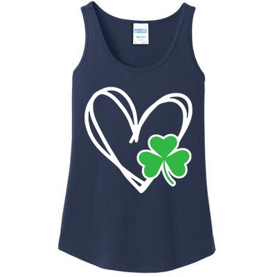 St Patricks Day Shirts Heart Shamrock Irish Ladies Essential Tank